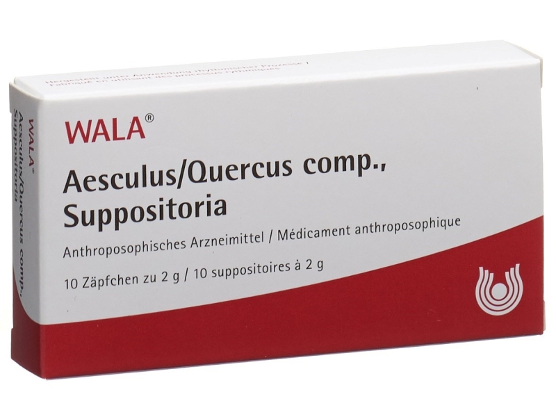 WALA aesculus/quercus comp. suppositoires 10 x 2 g