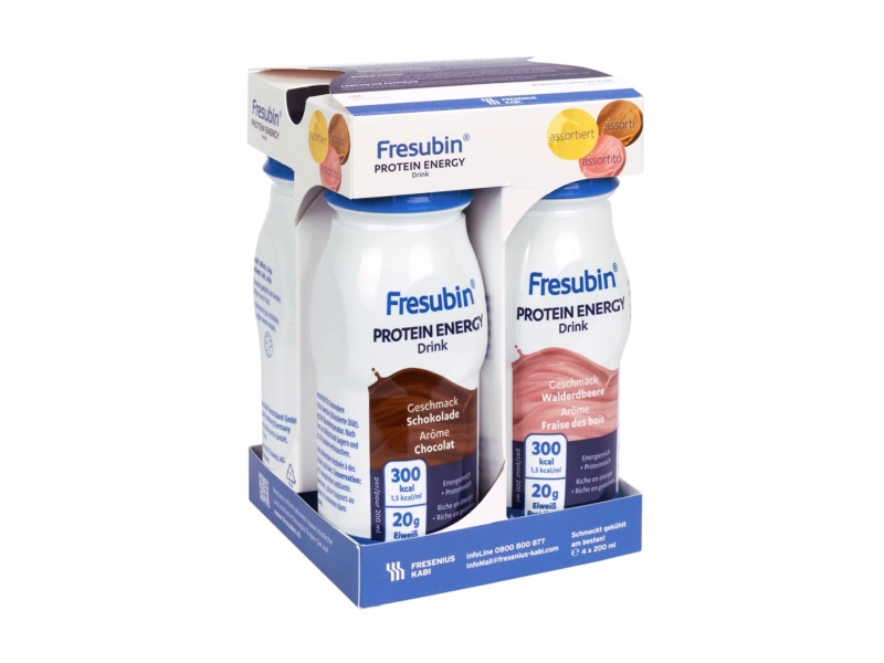 FRESUBIN Protéine Energétique DRINK assortiment 4 flacons 200 ml