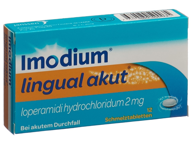 IMODIUM Lingual aigu comprimés orodispersibles 2 mg 12 pièces