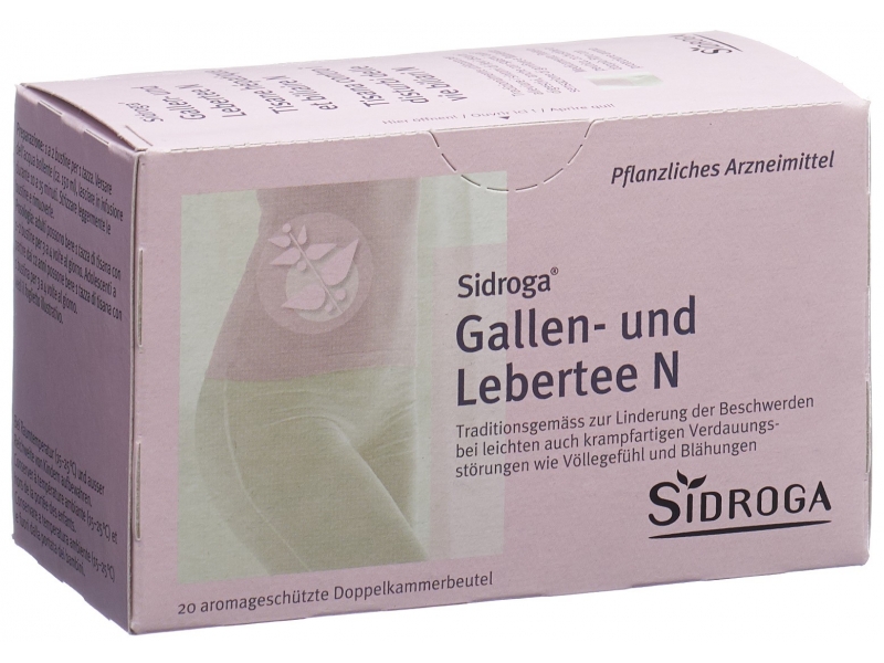 SIDROGA Gallen und Lebertee N 20 Beutel 2 g