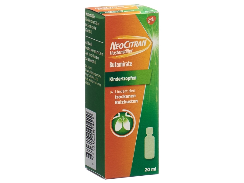 NEOCITRAN Hustenstiller Kinder-Tropfen 5 mg/ml 20 ml