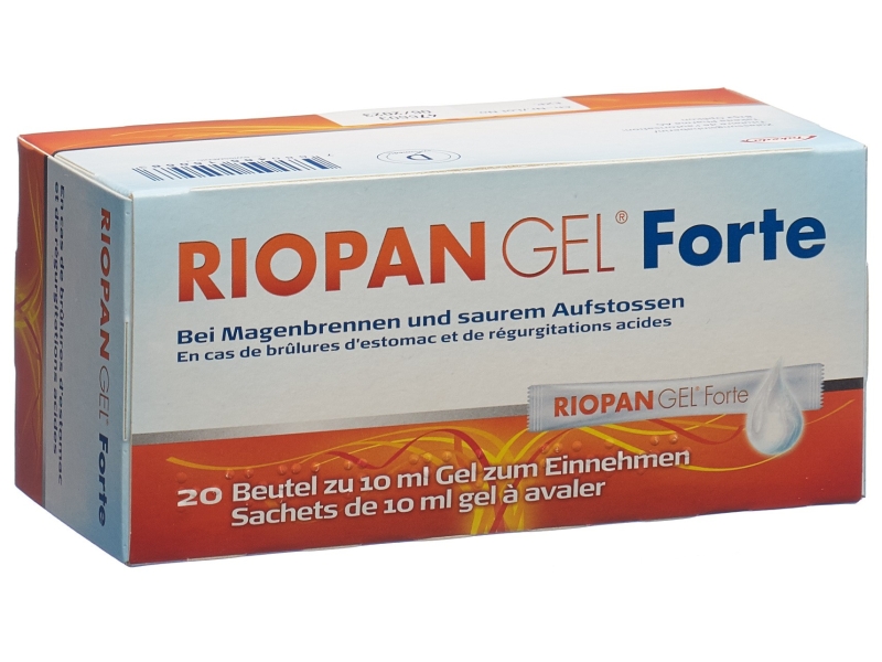 RIOPAN Gel Forte 1600 mg Sachets 20 x 10 ml