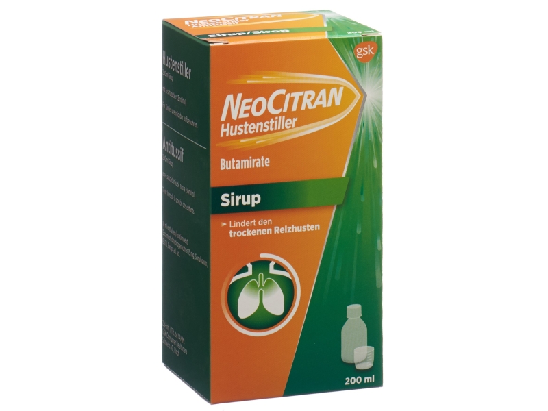NEOCITRAN Hustenstiller Sirup 15 mg/10 ml 200 ml