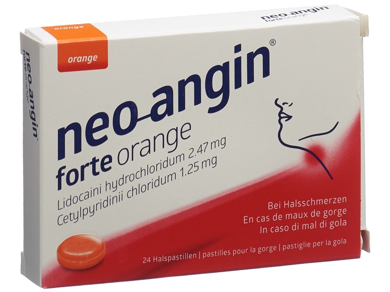 NEO-ANGIN Forte Halspastillen Orange 24 Stück