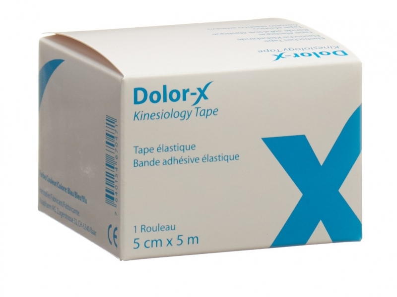 DOLOR-X Kinesiology Tape 5cm x 5m bleu