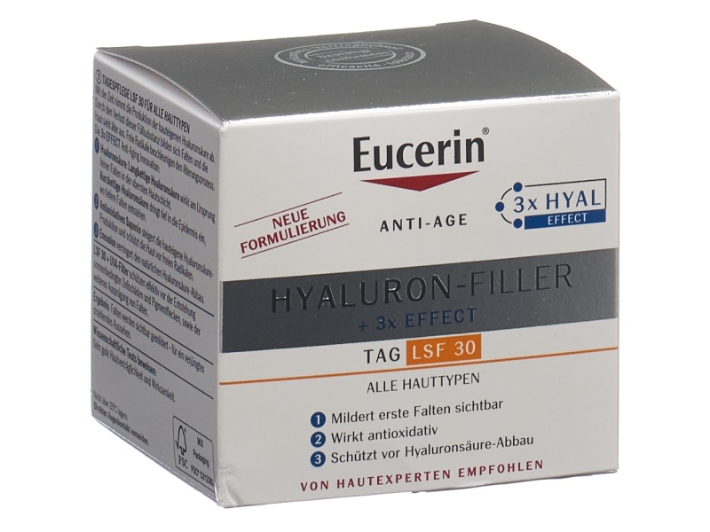 EUCERIN Hyaluron Filler Tag al Hauttyp+LSF30 50 ml