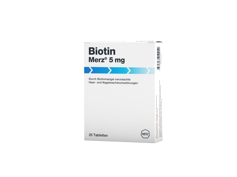 BIOTIN Merz Tabletten 5 mg 25 Stück