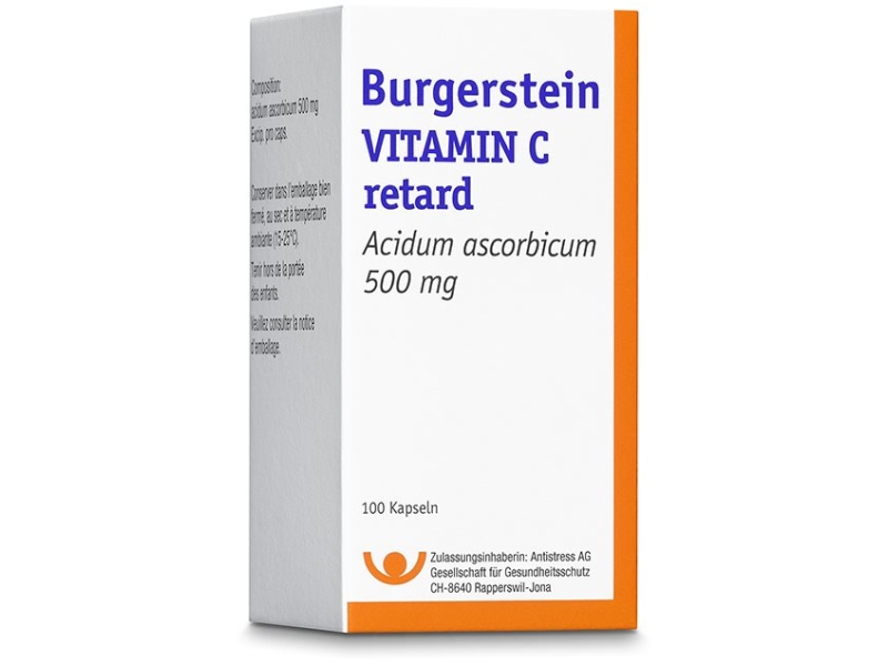 BURGERSTEIN Vitamin C Retard Kapseln 500mg Neu 100 Stück