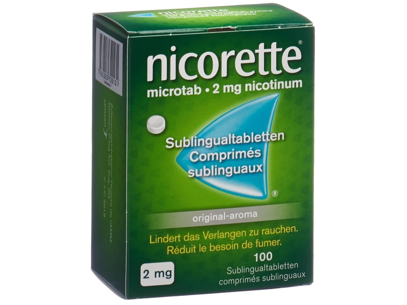 NICORETTE Microtab original Sublingualtablettenl 2 mg 100 stück