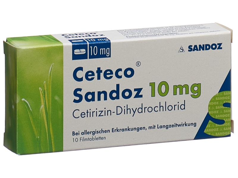 CETECO SANDOZ Filmtabletten 10 mg 10 Stück