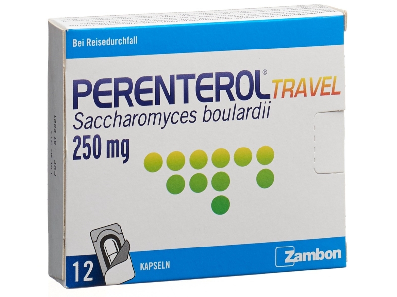 PERENTEROL travel kapseln 250 mg 12 stück